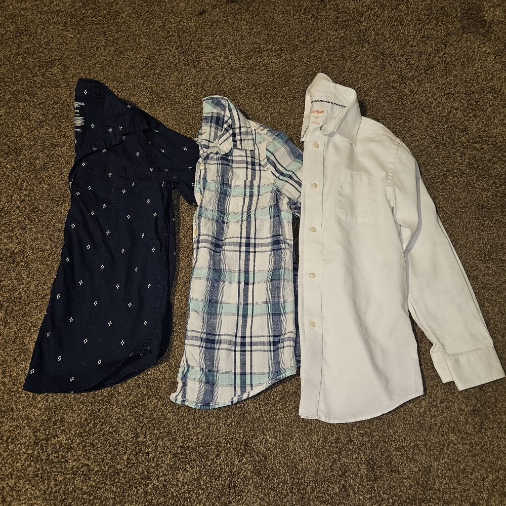 3 boys dress shirts